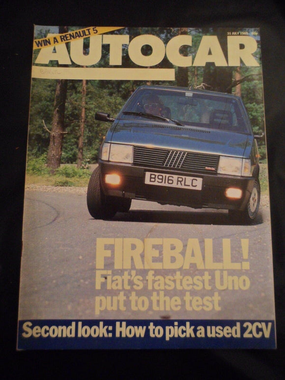 Autocar - w/e 31 July 1985 - Fiat Uno Turbo ie