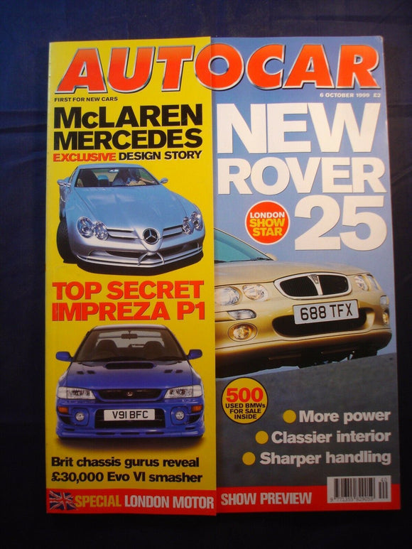 Autocar - 6th October 1999 - McLaren Mercedes - Impreza
