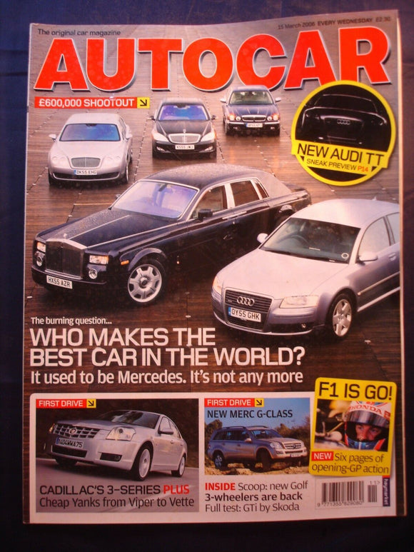 Autocar - 15th March 2006 - Who makes the best cars in the world? - Audi TT