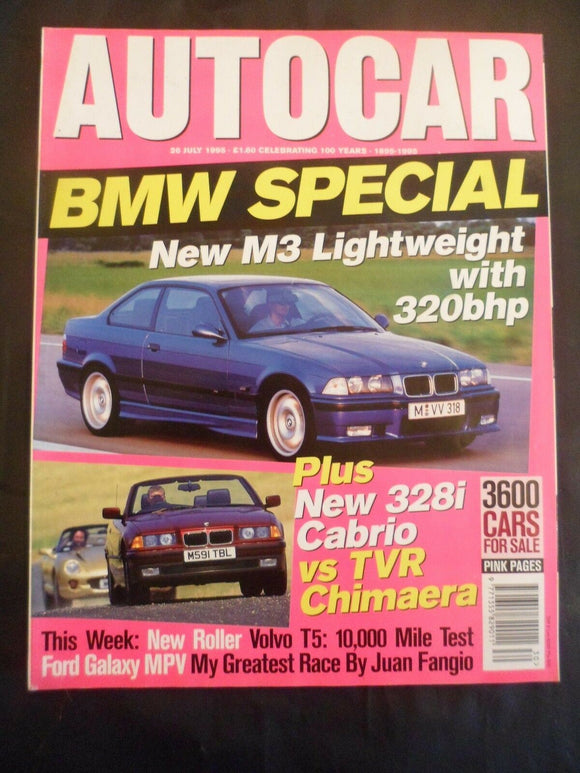 Autocar - 26 July 1995 - BMW Special - M3 - 328i - TVR Chimaera