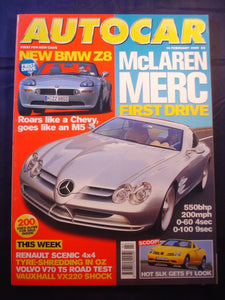 Autocar - 16th February 2000 - McLaren Mercedes - SLK - V70 T5 - VX220