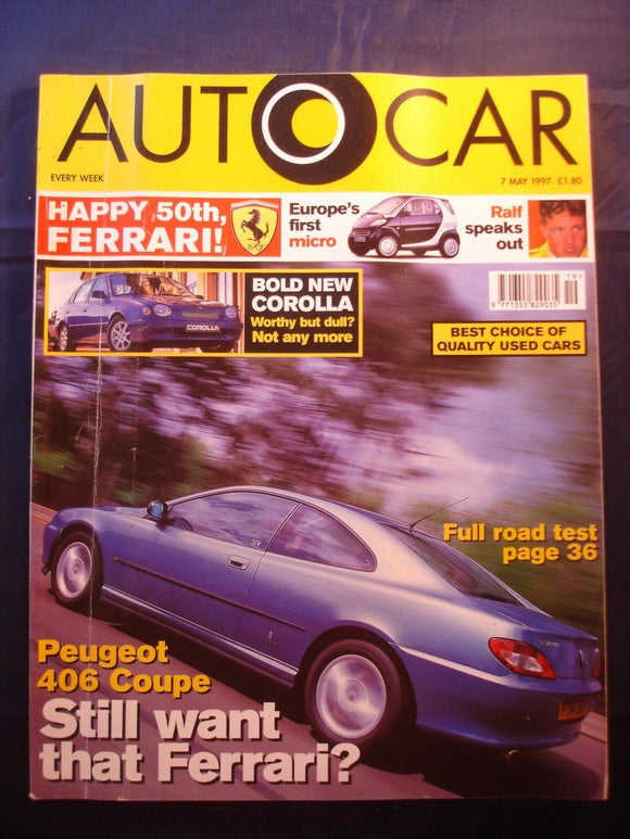 Autocar - 7th March 1997 - Ferrari 50th - Peugeot 406 Coupe