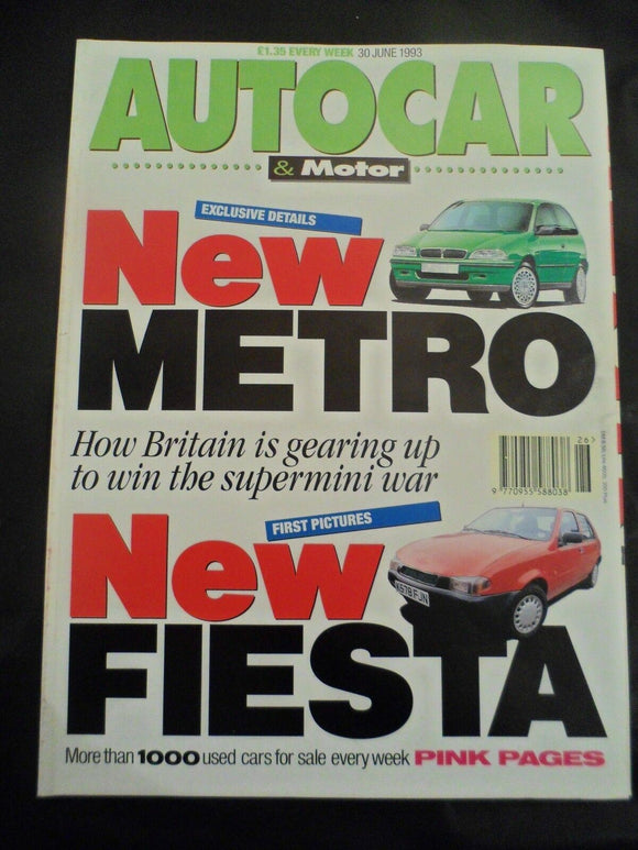 Autocar - 30 June 1993 - BMW 540i - Merc 320E - Fiesta - Metro