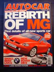 Autocar - 22nd March 2000 - MG - Audi A2