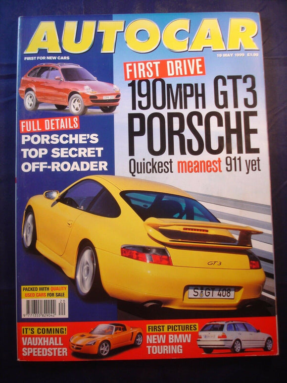 Autocar - 19th May 1999 - Porsche 911 GT3 - TVR Cerbera