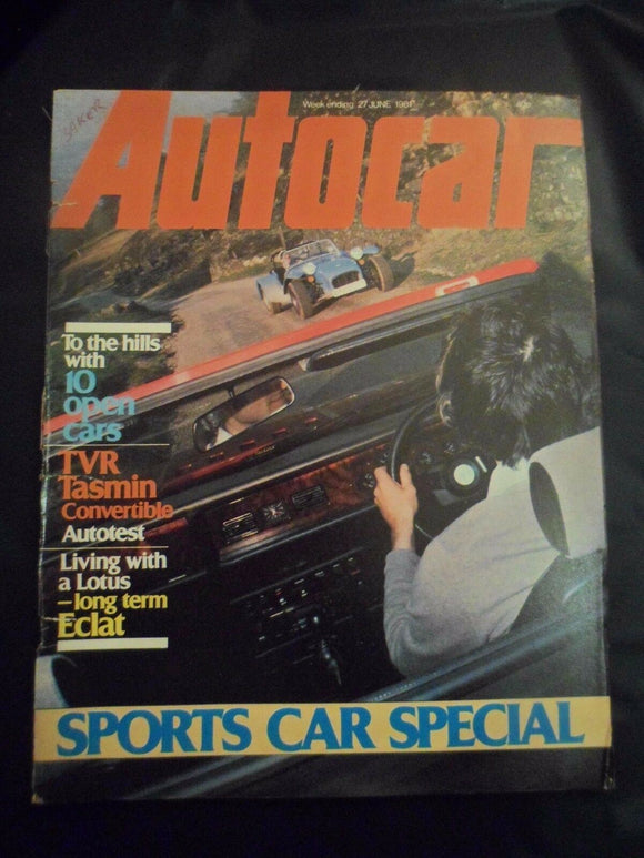 Autocar - w/e 27 June 1981 - TVR Tasmin - Sports car special