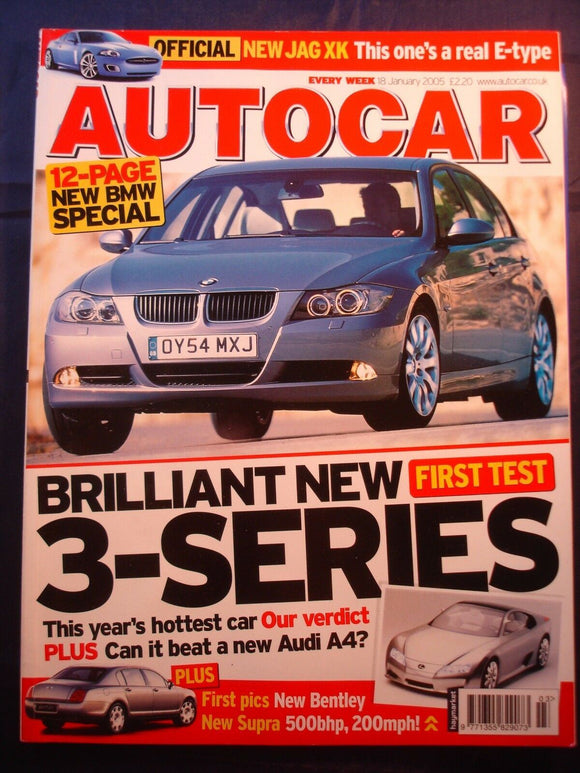 Autocar - 18th January 2005 -Bentley - Supra - Jaguar XK - BMW 3 series