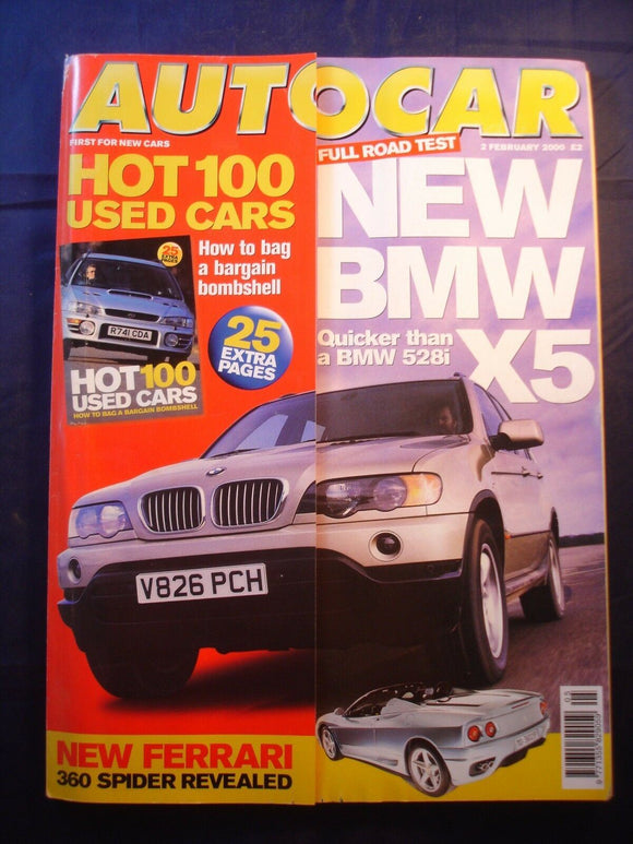 Autocar - 2nd February 2000 - BMW X5 - Ferrari 360