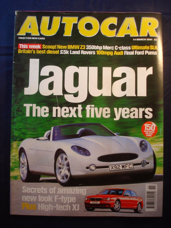 Autocar - 14th March 2001 - Jaguar F type - XJ - next 5 years