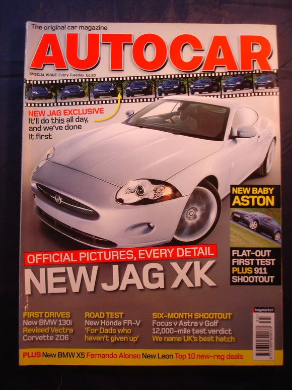 Autocar - 30th August 2005 - Jaguar XK - Aston - 911- Focus - Astra - Golf