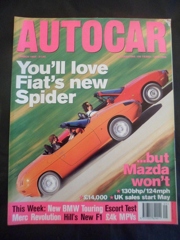 Autocar - 1 March 1995 - Ford Escort - MX5 - Fiat Spider