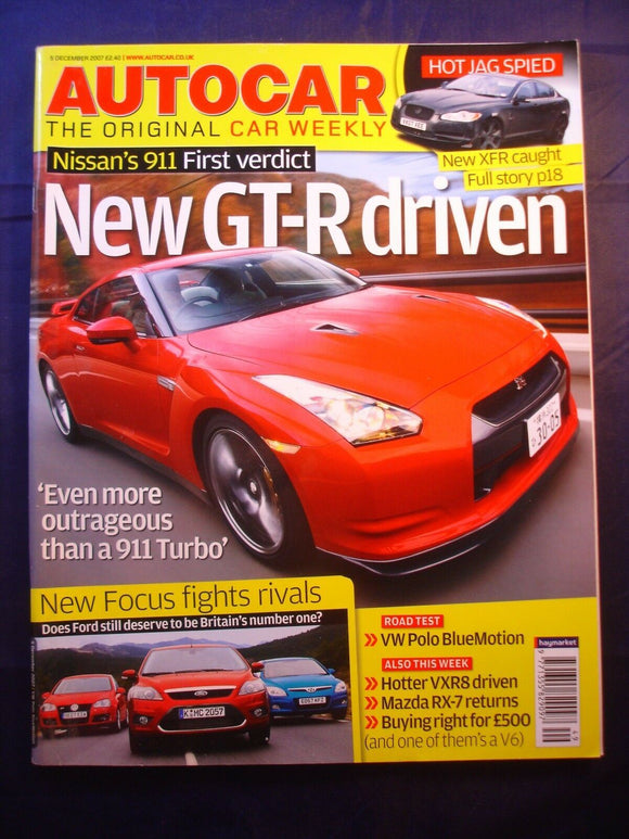 Autocar -5th December 2007 - Nissan GT-R