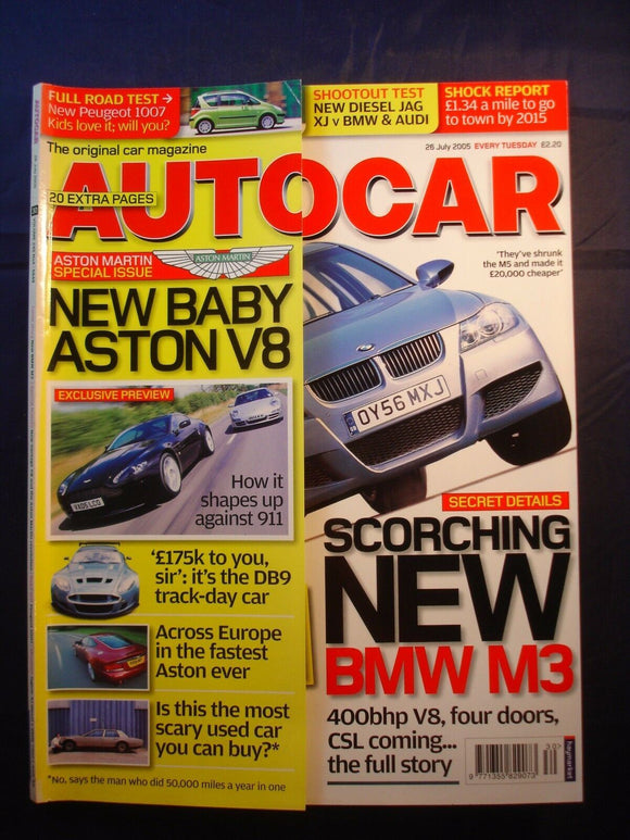 Autocar - 26th July 2005 - BMW M3 - Aston Martin Special issue