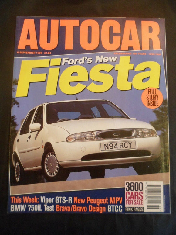 Autocar - 6 September 1995 - BMW 750il - Fiesta - Viper GTS R