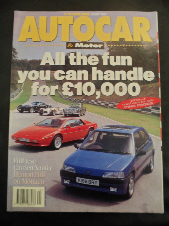 Autocar - 19 May 1993 - Maserati Ghibli Biturbo - 10K fun cars