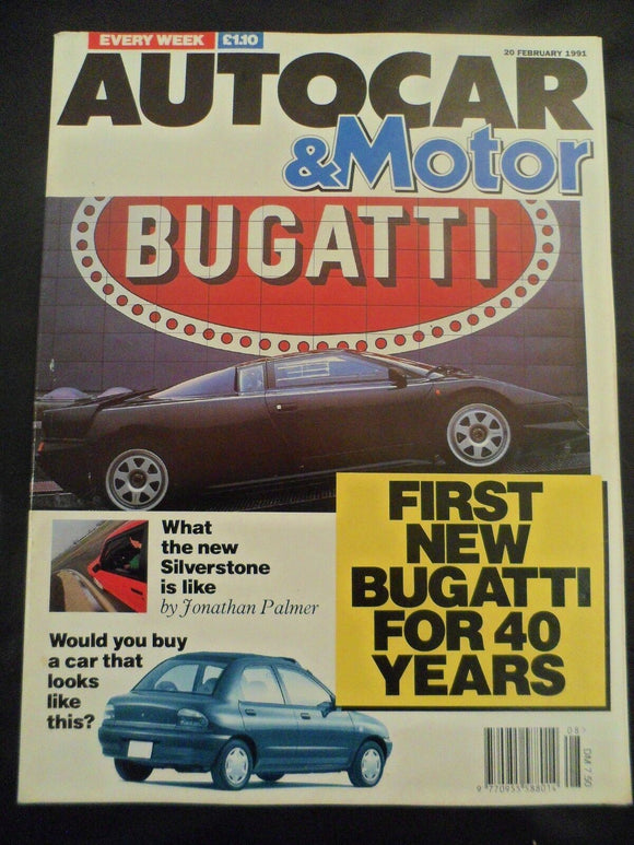 Autocar - 20 February 1991 - Bugatti - Calibra 4 x 4 - Peugeot 605