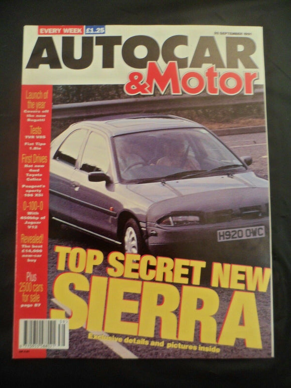 Autocar - 25 September 1991 - TVR V8 S - Kougar Jaguar V12