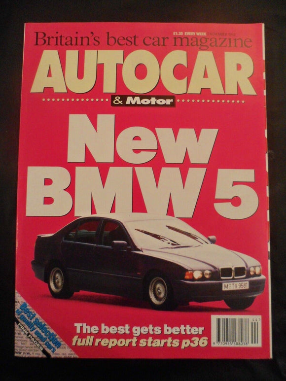 Autocar - 3 November 1993 - BMW 5 series - Seat Ibiza - Alpina
