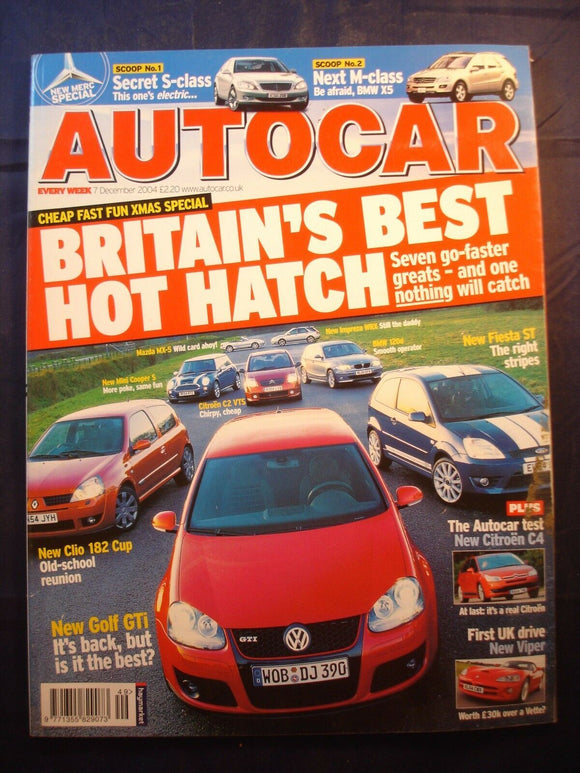 Autocar - 7th December 2004 - Britain's best hot hatch
