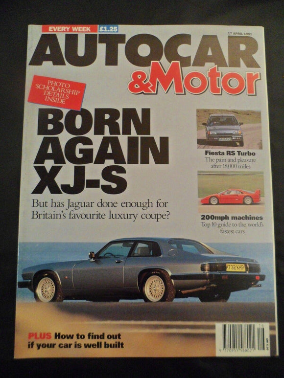 Autocar - 17 April 1991 - Jaguar XJS - Volvo 940 - 200mph supercars