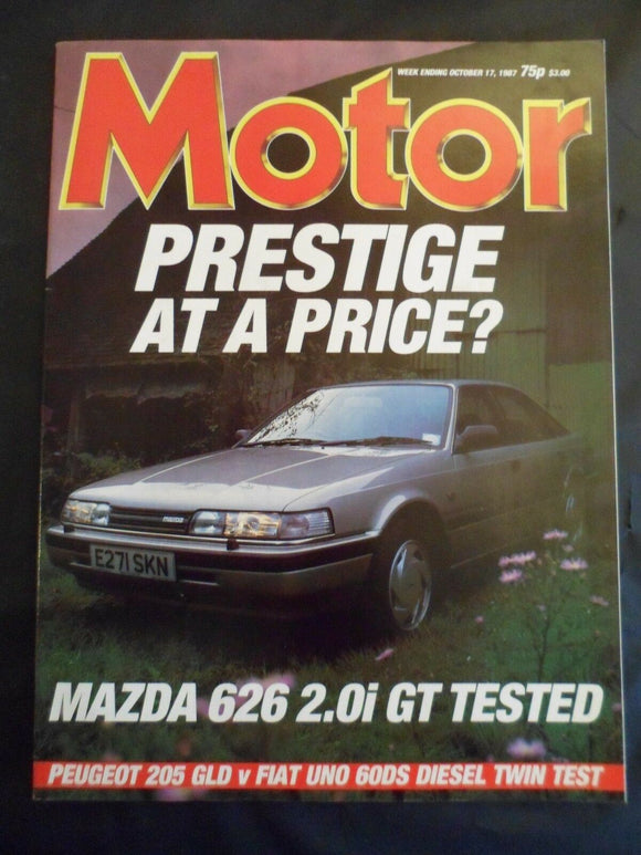 Motor - 17 October 1987 - Fiat Uno - 205 - Mazda 626