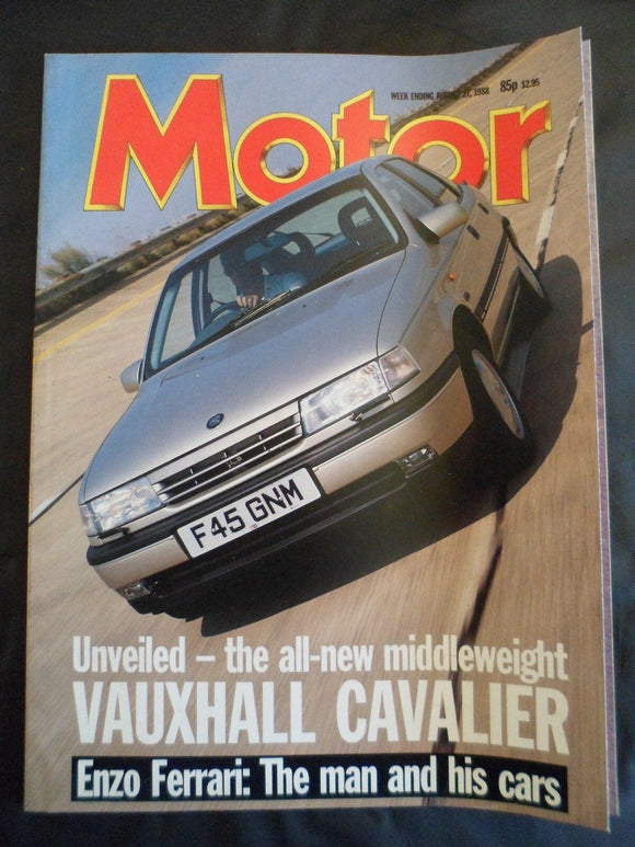 Motor - 27 August 1988 - Cadillac Seville - Vauxhall Cavalier