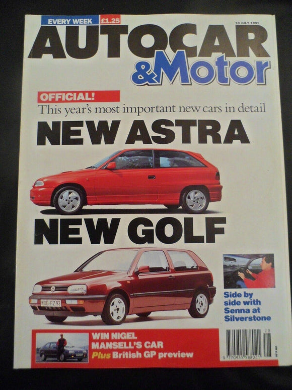 Autocar - 10 July 1991 - Astra - Golf - Espace - Senna