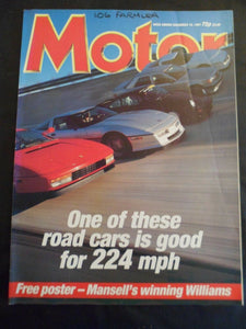 Motor - 19 December 1987 -  Fastest road cars - X1/9 - 205 CTI