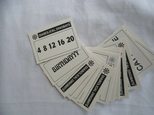 25 x Diabolical Dingbat question cards