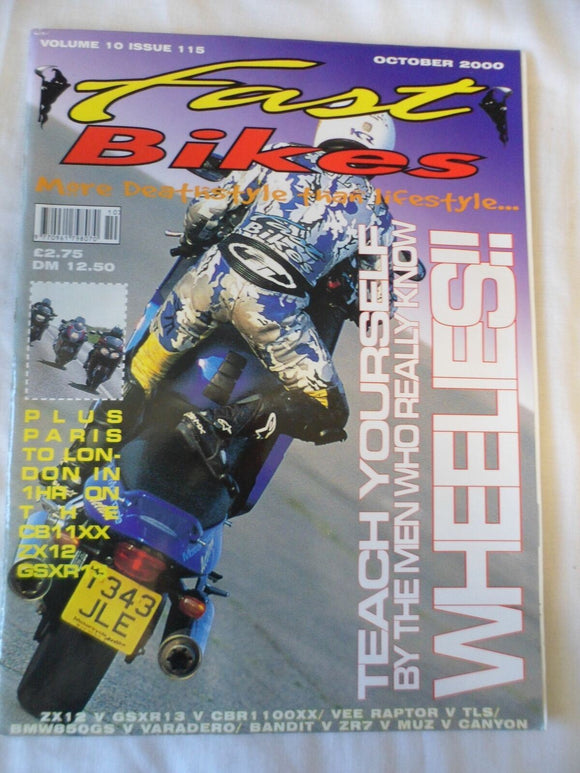 Fast Bikes - October 2001 - CB1100 - ZX12 - GSXR13