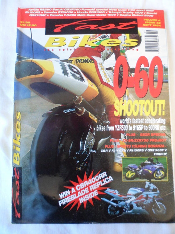 Fast Bikes - September 1994 - World's fastest accelerating bikes