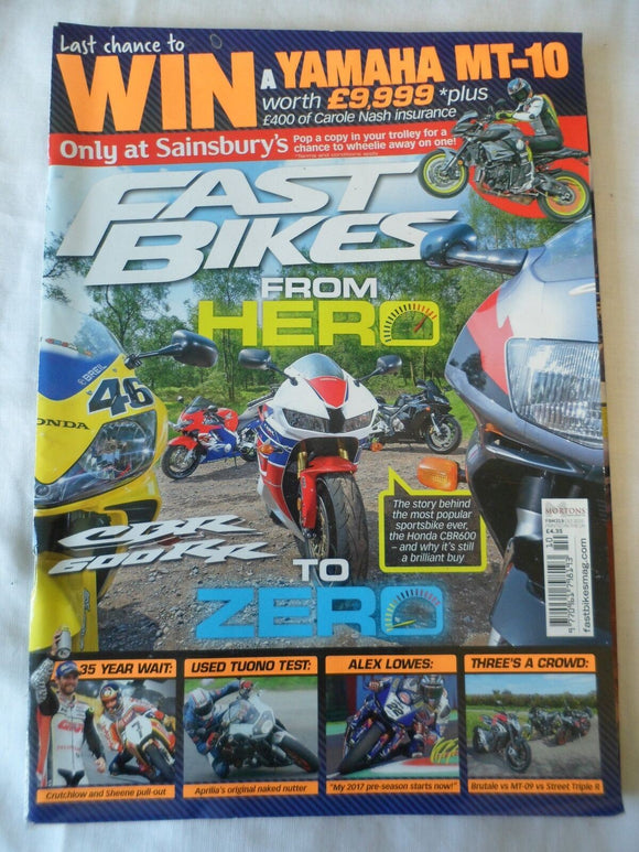 Fast Bikes - October 2016 - CBR600RR - Tuono - Brutale - MT 09 - Street Triple