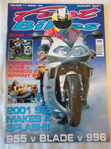 Fast Bikes - August 2001 -  996 - blade - 955 - VFR800