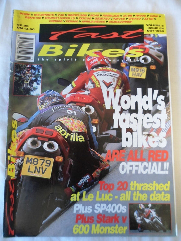 Fast Bikes - October 1995 - World's fastest bikes - 600 Monster