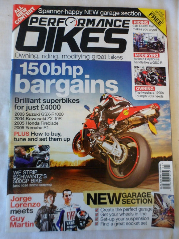 Performance Bikes - June 2010 - 955i - Hayabusa Modifying - 150bhp bargains