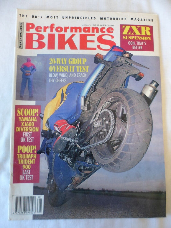 Performance Bikes - January 1992 - ZXR Suspension