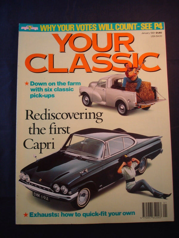 Your Classic - January 1991 - The first Capri - classic pick ups