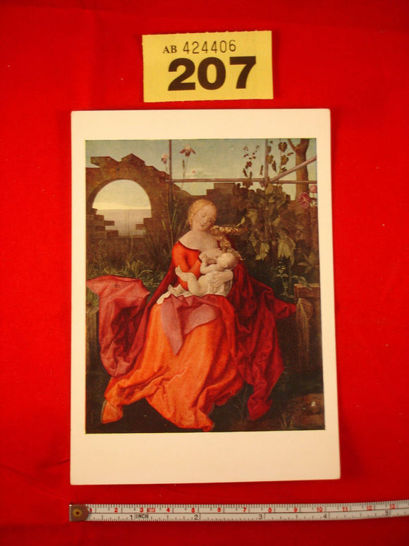 Postcard - national Gallery - 1162 - Durer - The virgin and child