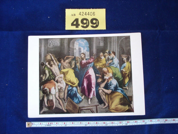Postcard - National Gallery 1197 - El Greco - Christ driving traders from temple