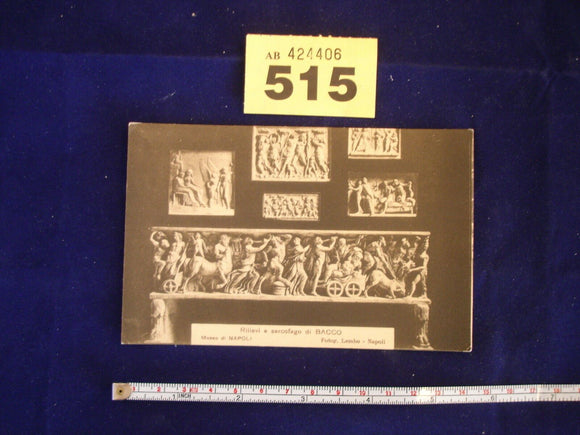 Postcard - Rileievi e sarcofago di Bacco