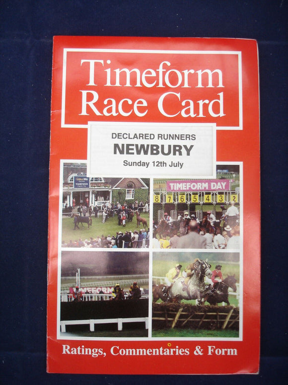 X - Horse racing - Timeform Race Card - Newbury - 12 July 1998