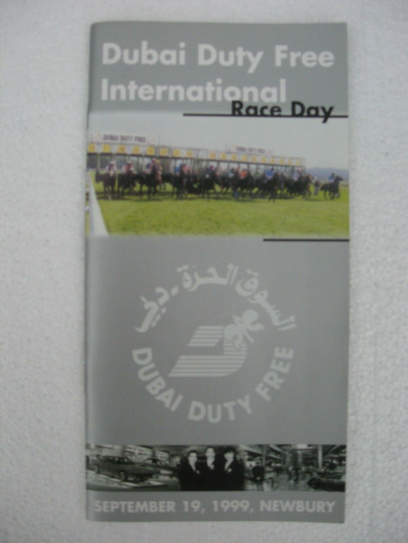 Horse racing - Race Card - Newbury - September 19 1999 -  Dubai Duty free