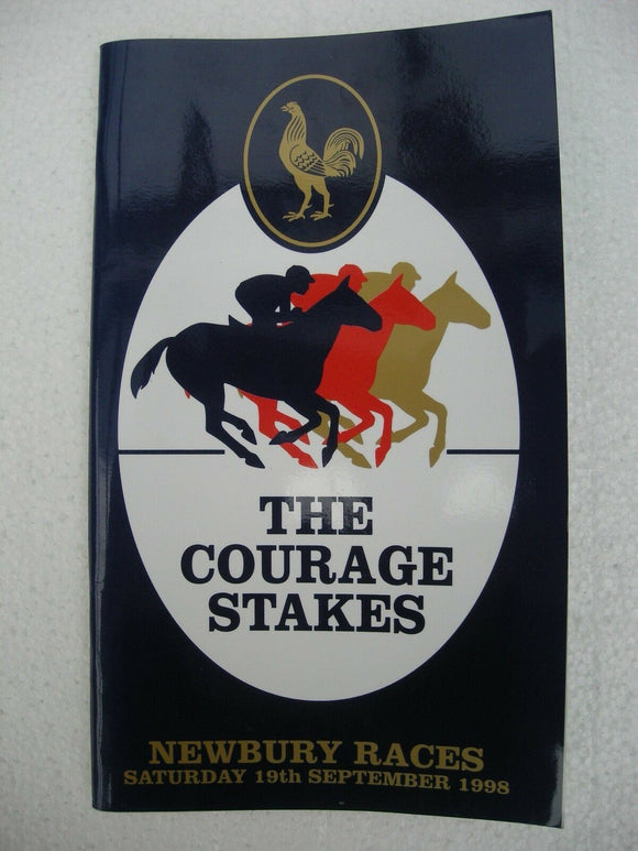 Horse racing - Race Card - Newbury - September 19 1998 - Courage Stakes