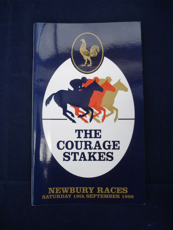 X - Horse racing - Race Card - Newbury - 19 September 1998 - Courage stakes