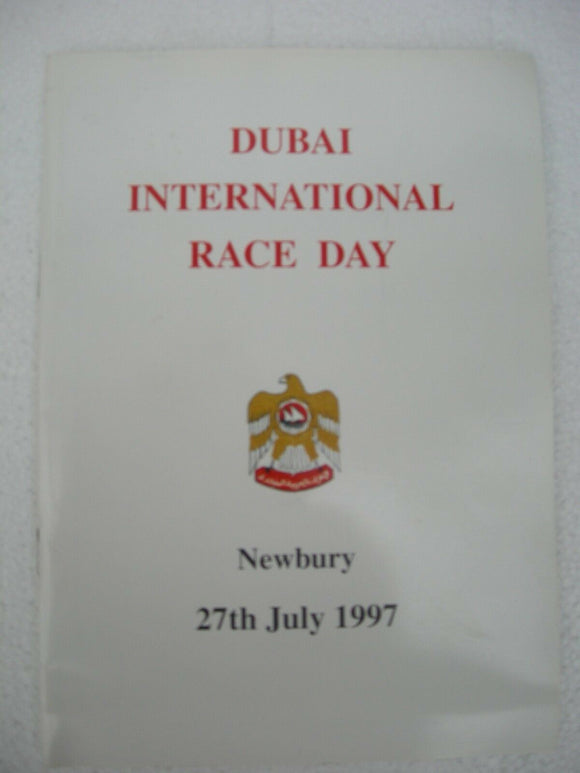 Horse racing - Race Card - Newbury - July 27 1997 - Dubai International Race day