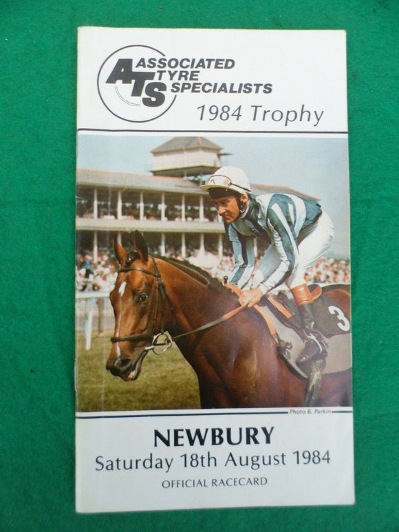 X - Horse racing - Race Card - Newbury - 18 August 1984