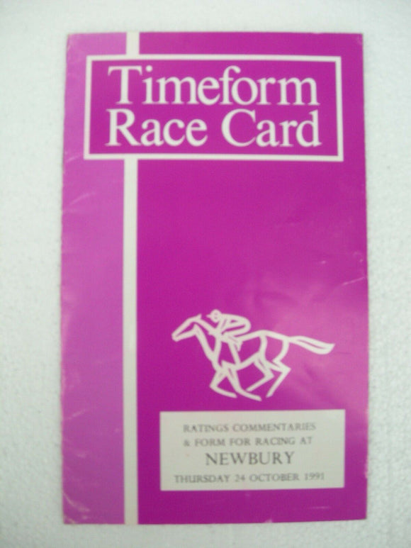 X - Horse racing - Timeform Race Card - Newbury - 24 October 1991