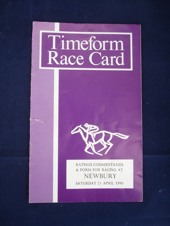 X - Horse racing - Timeform Race Card - Newbury - 21 April 1990