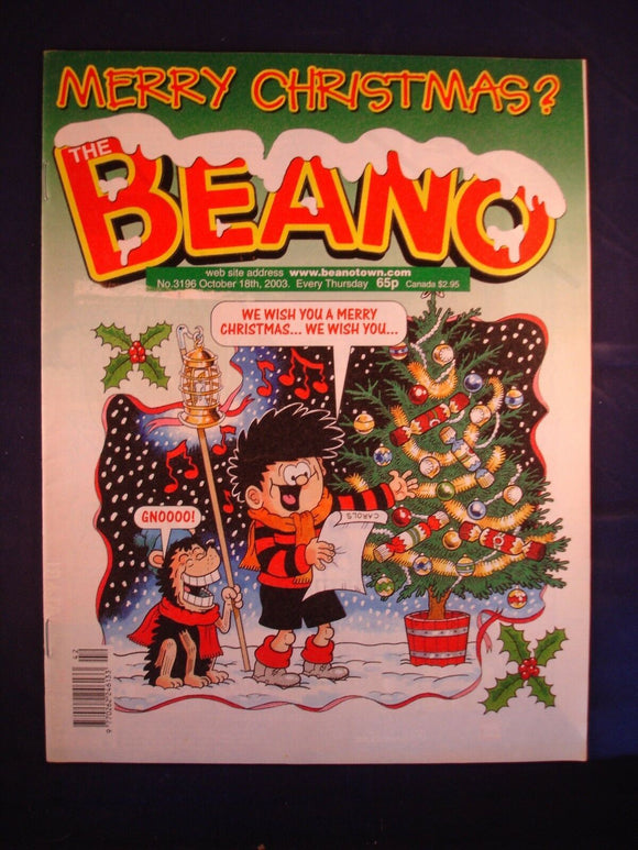 P - Beano Comic # 3196 - 18th October 2003  -
