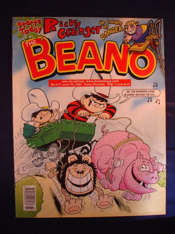 P - Beano Comic # 3177 - 7th June 2003  -